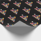 ビリヤード・ボール・オン・ブラック ラッピングペーパー (角)