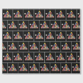 ビリヤード・ボール・オン・ブラック ラッピングペーパー (フラット)