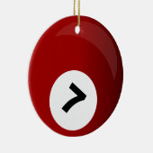 ビリヤード・ボール・オーナメント セラミックオーナメント (右)