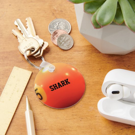 ビリヤード・ボール・キパーソナライズされたーチェーン キーホルダー (デスク)