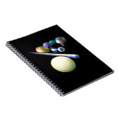 ビリヤード・ボール・キュー・スヌーカー・プール・プレイヤー ノートブック (右側)