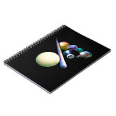 ビリヤード・ボール・キュー・スヌーカー・プール・プレイヤー ノートブック (左側)