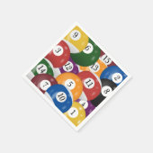 ビリヤード・ボール・コレクション スタンダードカクテルナプキン (角)