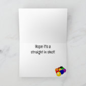 ビリヤード ボール デザイン グリーティング カード (内部)