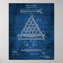 ビリヤード・ボール・フレーム特許第3プールルーム・デコール
