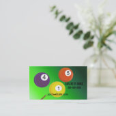 ビリヤード・ボール 名刺 (スタンド正面)