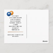 ビリヤード ボール 25歳の誕生日パーティー ポストカード (裏面)