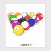 ビリヤード・ボール、8ボール・ラック シール (シート)