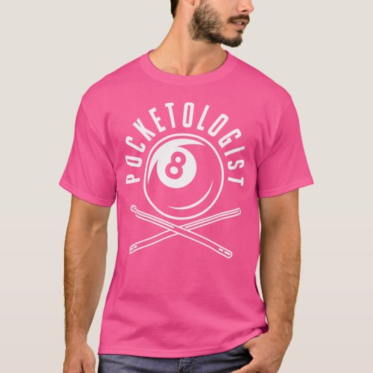 ビリヤード・ポケト学者 Tシャツ (正面)