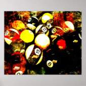 ビリヤード ポスター (正面)