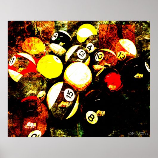 ビリヤード ポスター (正面)