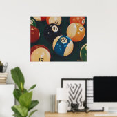 ビリヤード ポスター (ホームオフィス)