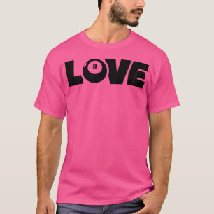 ビリヤード・ラブスヌーカーボールプールプレイヤービリヤード Tシャツ