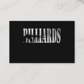 ビリヤード 名刺 (正面)