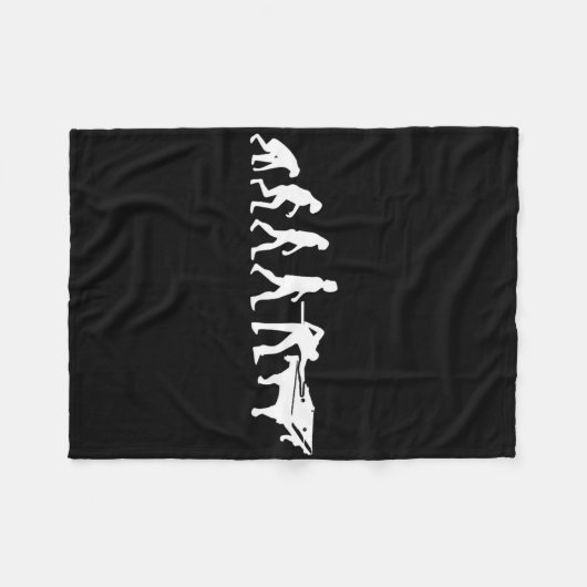 ビリヤード&;スヌーカーの進化 – プおもしろいール フリースブランケット (正面(横))