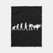 ビリヤード&;スヌーカーの進化 – プおもしろいール フリースブランケット (正面)