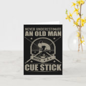 ビリヤード – Cを持つ老人を過小評価しない カード (黄色い花)