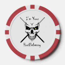 ビリヤード「I'm Your Huckelberry」トランプのポーカーチップ ポーカーチップ