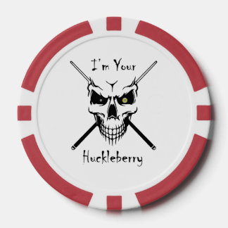 ビリヤード「I'm Your Huckelberry」トランプのポーカーチップ ポーカーチップ