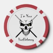 ビリヤード「I'm Your Huckelberry」トランプのポーカーチップ ポーカーチップ (裏面)