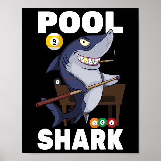 ビリヤード – Pool Shark - Snooker Player - R Pub - ポスター (正面)