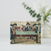 ビリヤード、R.Sayerによる18世紀のエッチング ポストカード (スタンド正面)