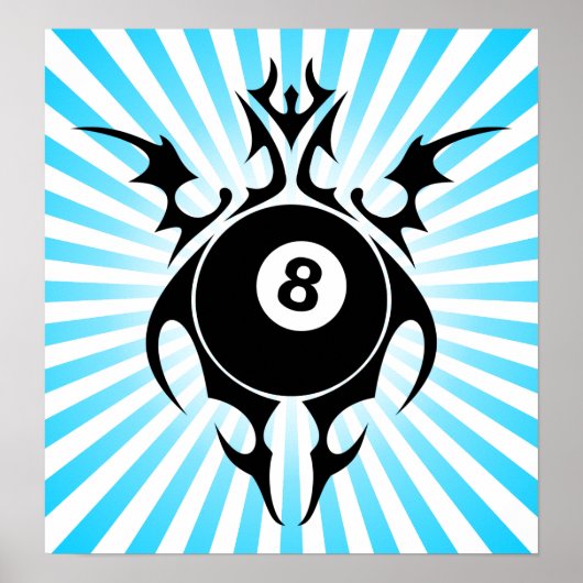 ビリヤード： tribalz ポスター (正面)