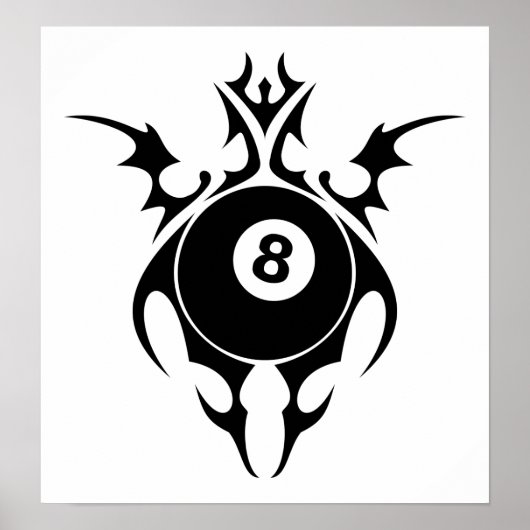 ビリヤード: tribalz ポスター (正面)