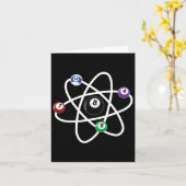 ビリヤードAtom Scienceシャツ8ボールプール愛好家Bi カード (黄色い花)