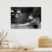 ビリヤードChamp Martha Clearwater, 1910s ポスター (キッチン)