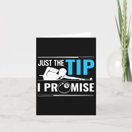 ビリヤードCueスポーツゲームプールビリヤード選手ギフト カード (正面)