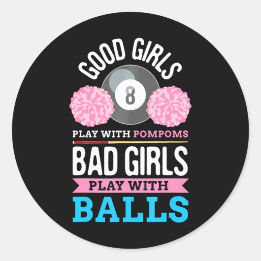 ビリヤードCueスポーツゲームプールボールビリヤード ラウンドシール (正面)