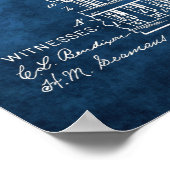 ビリヤードCueラック特許アート#13プールデコール ポスター (角)