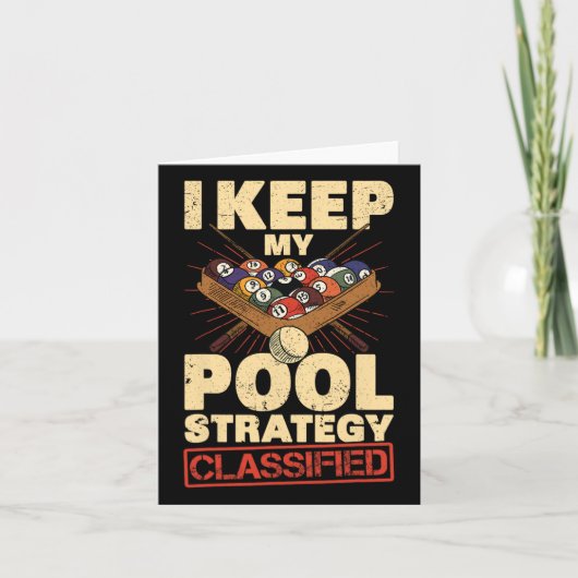 ビリヤードI保マイプール戦略クライテッドレトロ8 カード (正面)