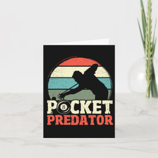 ビリヤードPocket Predator 8ボールおもしろいメンズレトロP カード