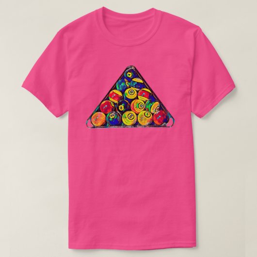 ビリヤードPool Balls TシャツクラシックTシャツ Tシャツ (デザイン正面)