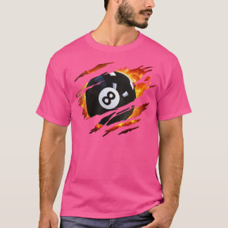 ビリヤードsメンズ8ボールプールsプールリーグ tシャツ