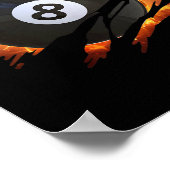 ビリヤードSメンズ8 LlプールSプールリーグ ポスター (角)