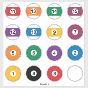 ビリヤードSnookerボールパック シール