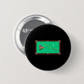 ビリヤードTクールシャツ 缶バッジ (正面&裏面)