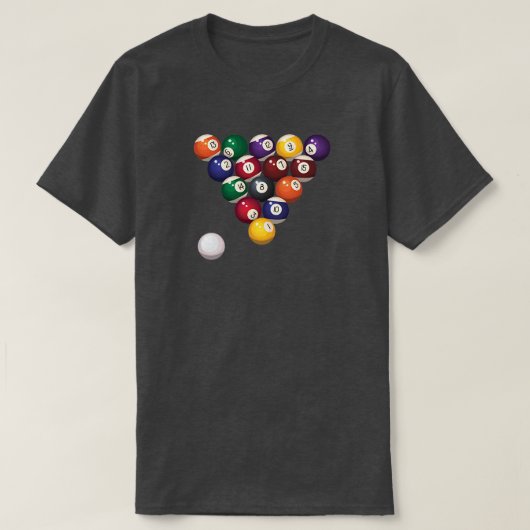 ビリヤードTシャツ Tシャツ (デザイン正面)