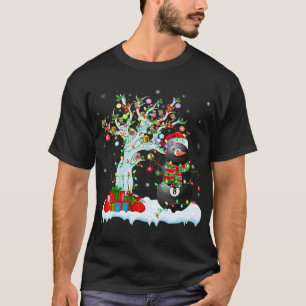 ビリヤードUSAアメリカ国旗のビリヤード・プレイヤーSnooke Tシャツ