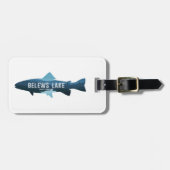 ビリューズ湖 ノースカロライナ州 魚 ラゲッジタグ (正面横)