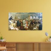 ビリングゲート魚市場 キャンバスプリント (インサイチュ (リビング))