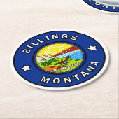 ビリングスモンタナ ラウンドペーパーコースター (アングル)
