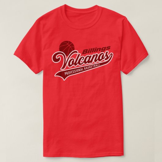 ビリングス火山 Tシャツ (デザイン正面)