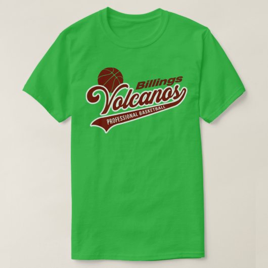 ビリングス火山 Tシャツ (デザイン正面)