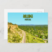 ビリングズモンタナリムロックスヴィンテージ ポストカード (正面/裏面)