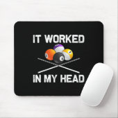 ビリーおもしろいダーアート女子男性へビリヤード恋人P マウスパッド (マウス)