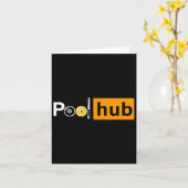 ビリーおもしろいダーゲーム – プールハブ – ビリヤードとキュー カード (黄色い花)